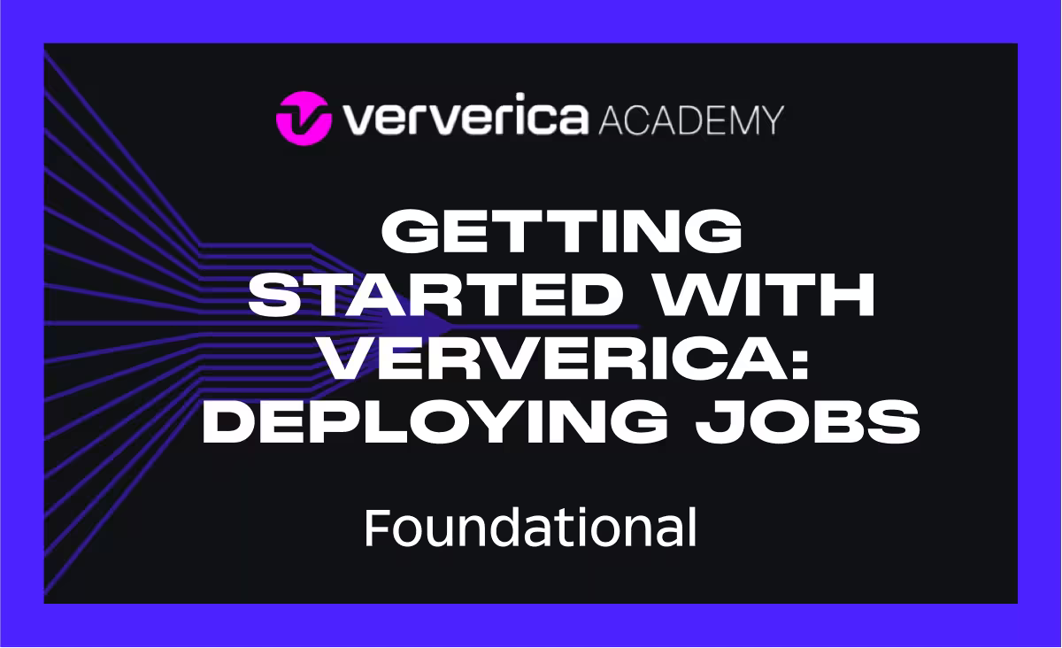 Deploy Flink on Ververica