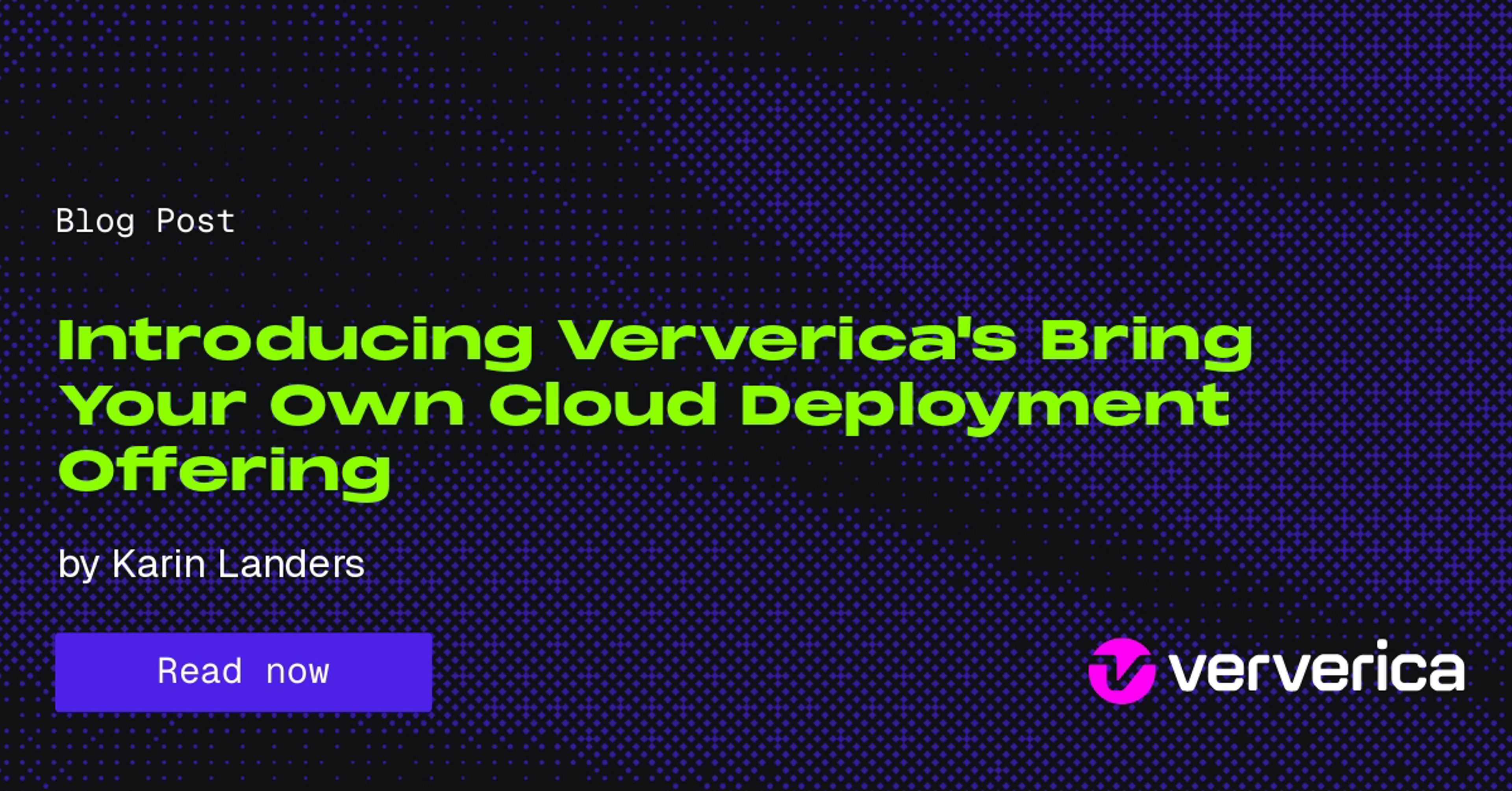 Introducing Ververica's Bring Your Own Cloud Deployment Offering