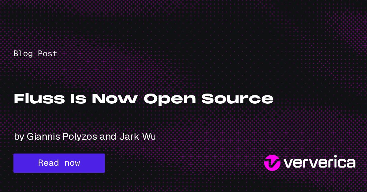 Fluss Is Now Open Source