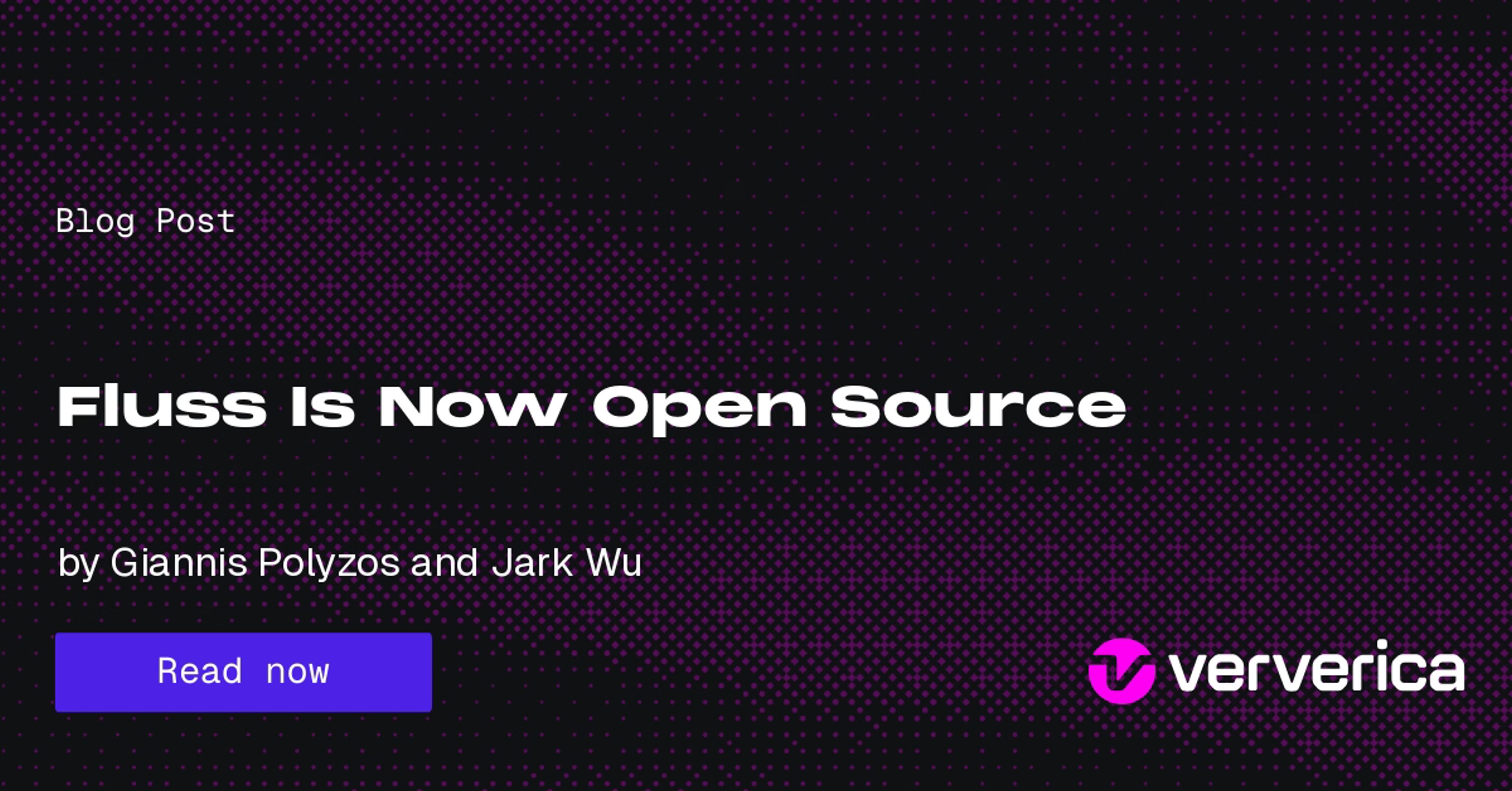 Fluss Is Now Open Source