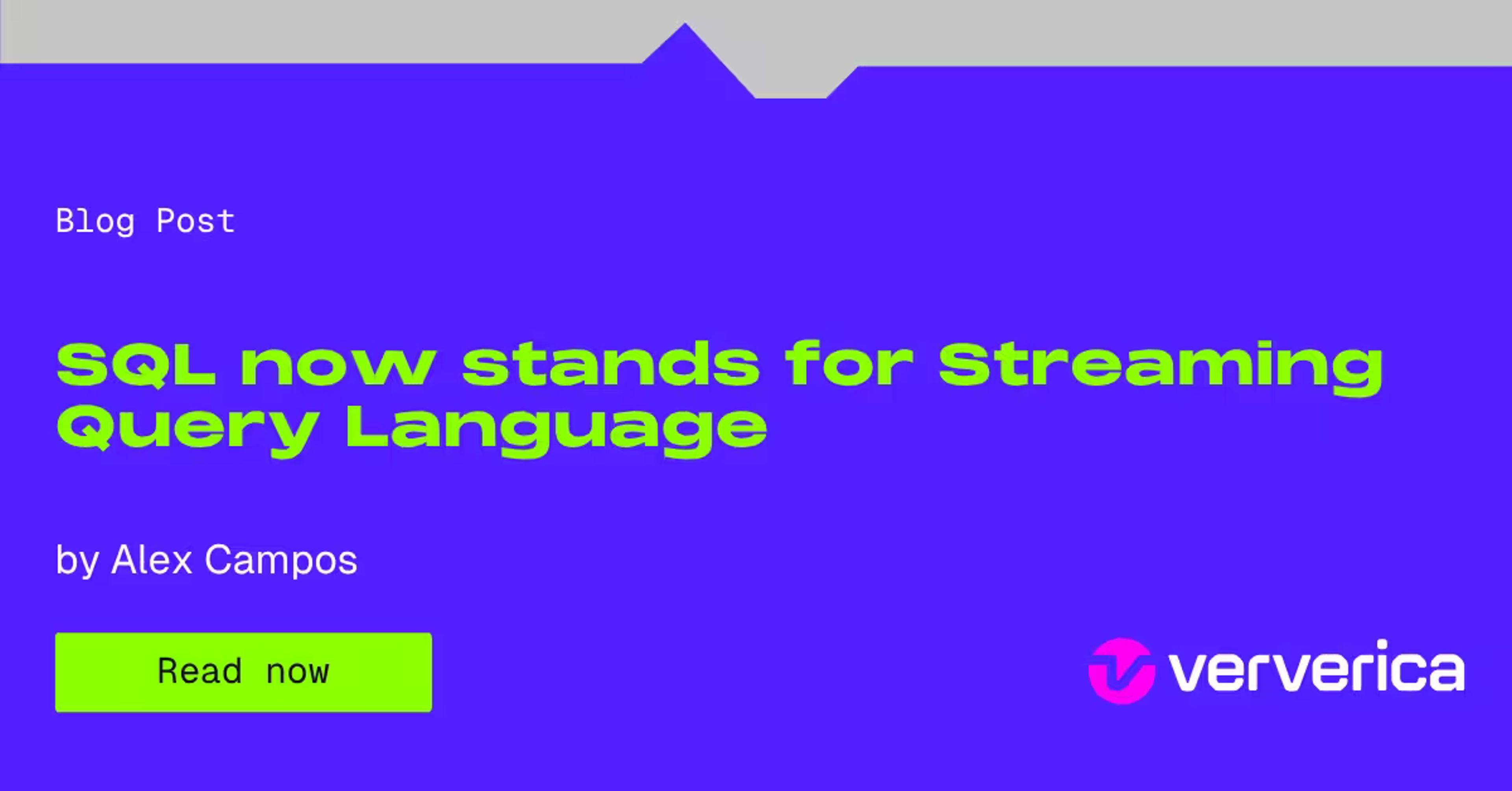 SQL now stands for Streaming Query Language