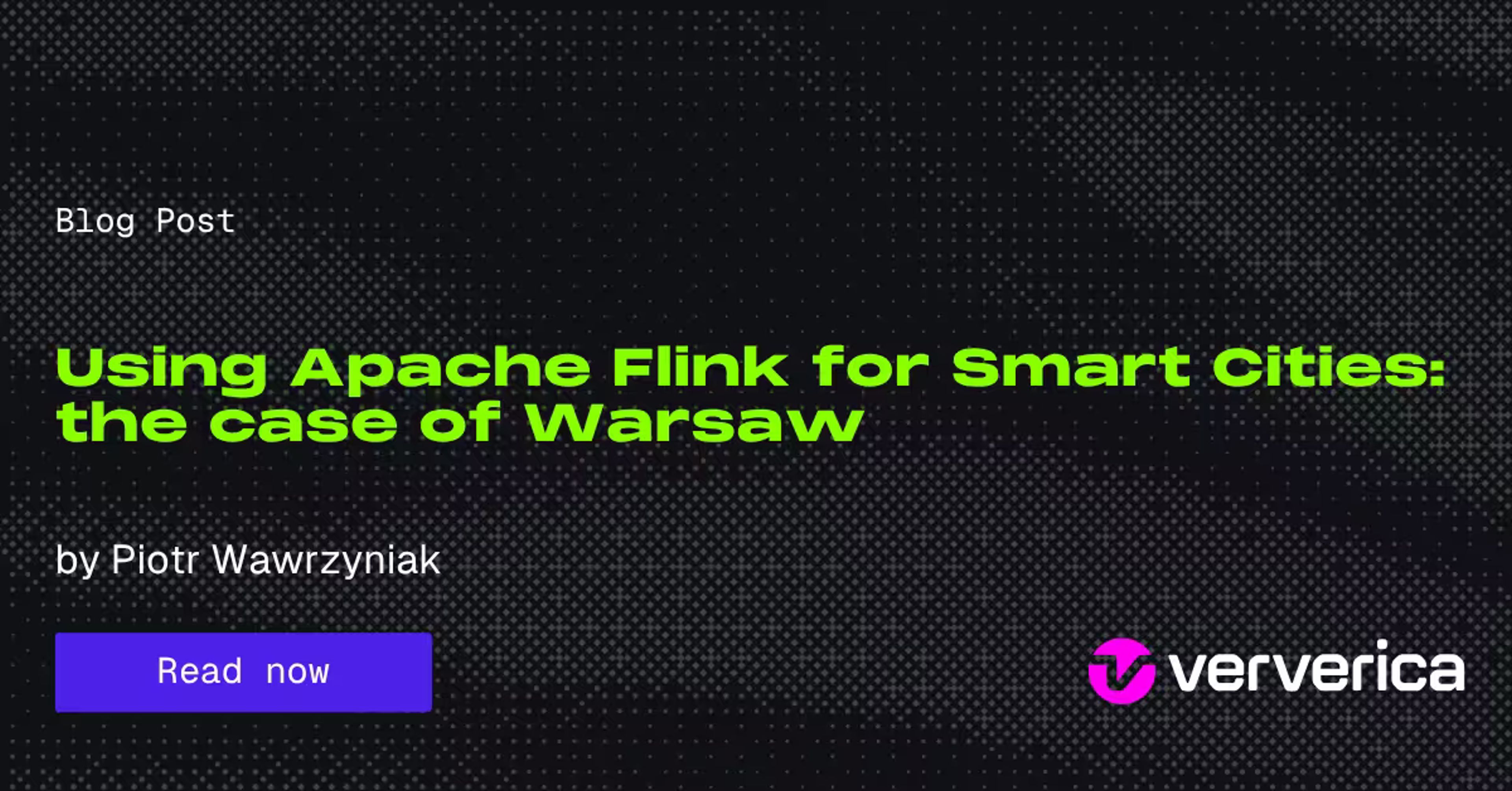 Using Apache Flink for Smart Cities: the case of Warsaw