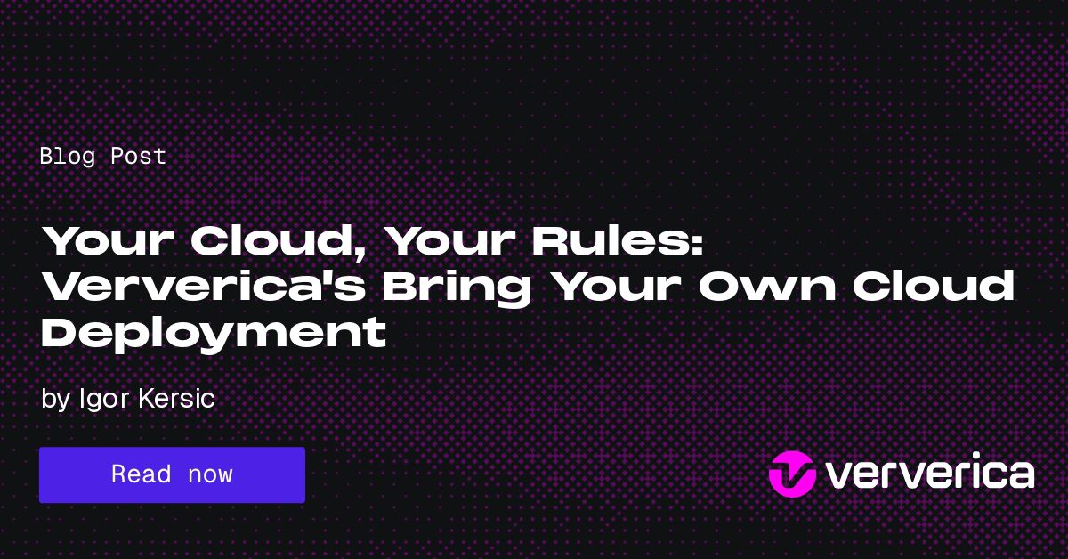 Your Cloud, Your Rules: Ververica's Bring Your Own Cloud Deployment