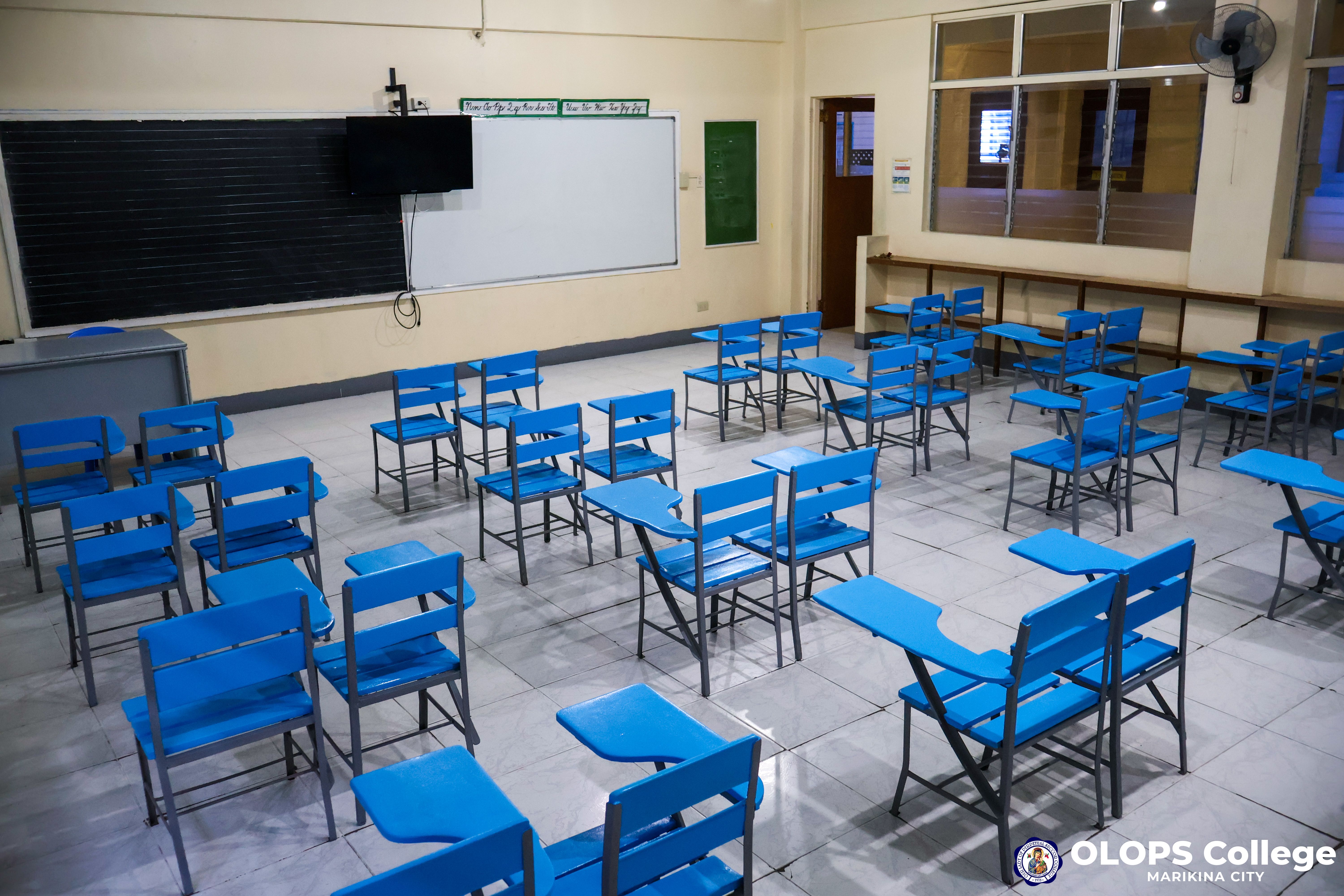 Modern tech-integrated OLOPSC Grade School classroom