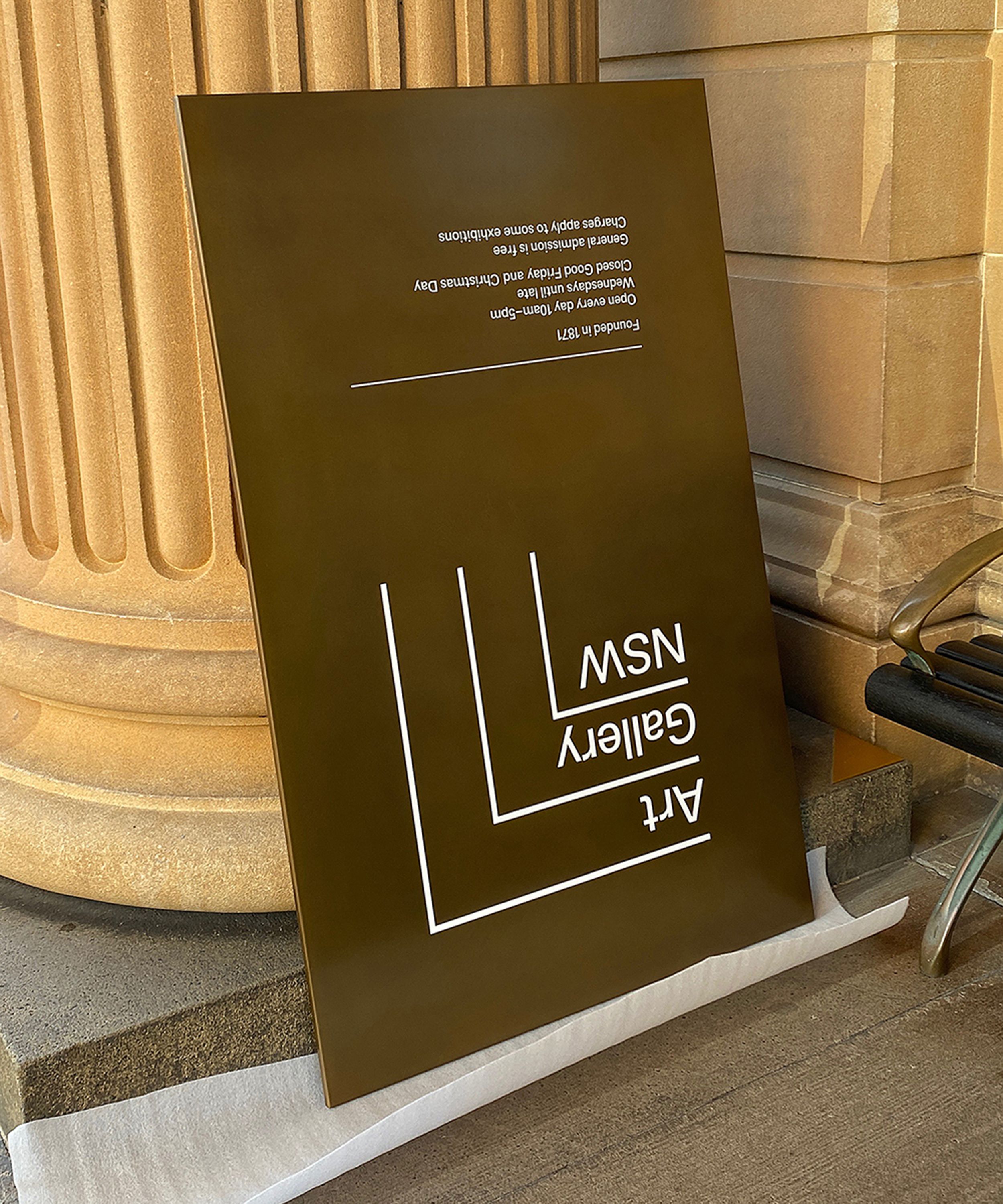 Art Gallery of NSW, entry plaque.