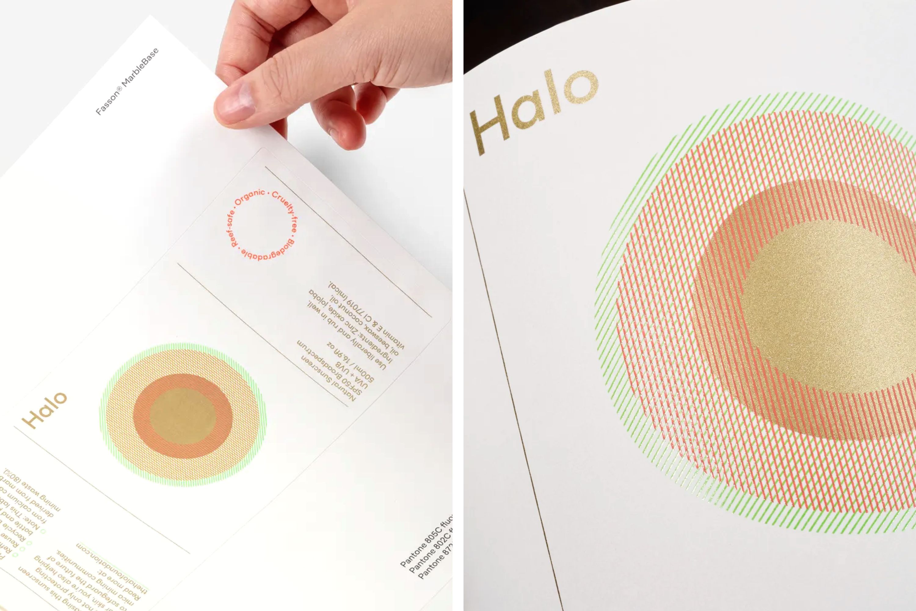 Avery Dennison, promotional label.