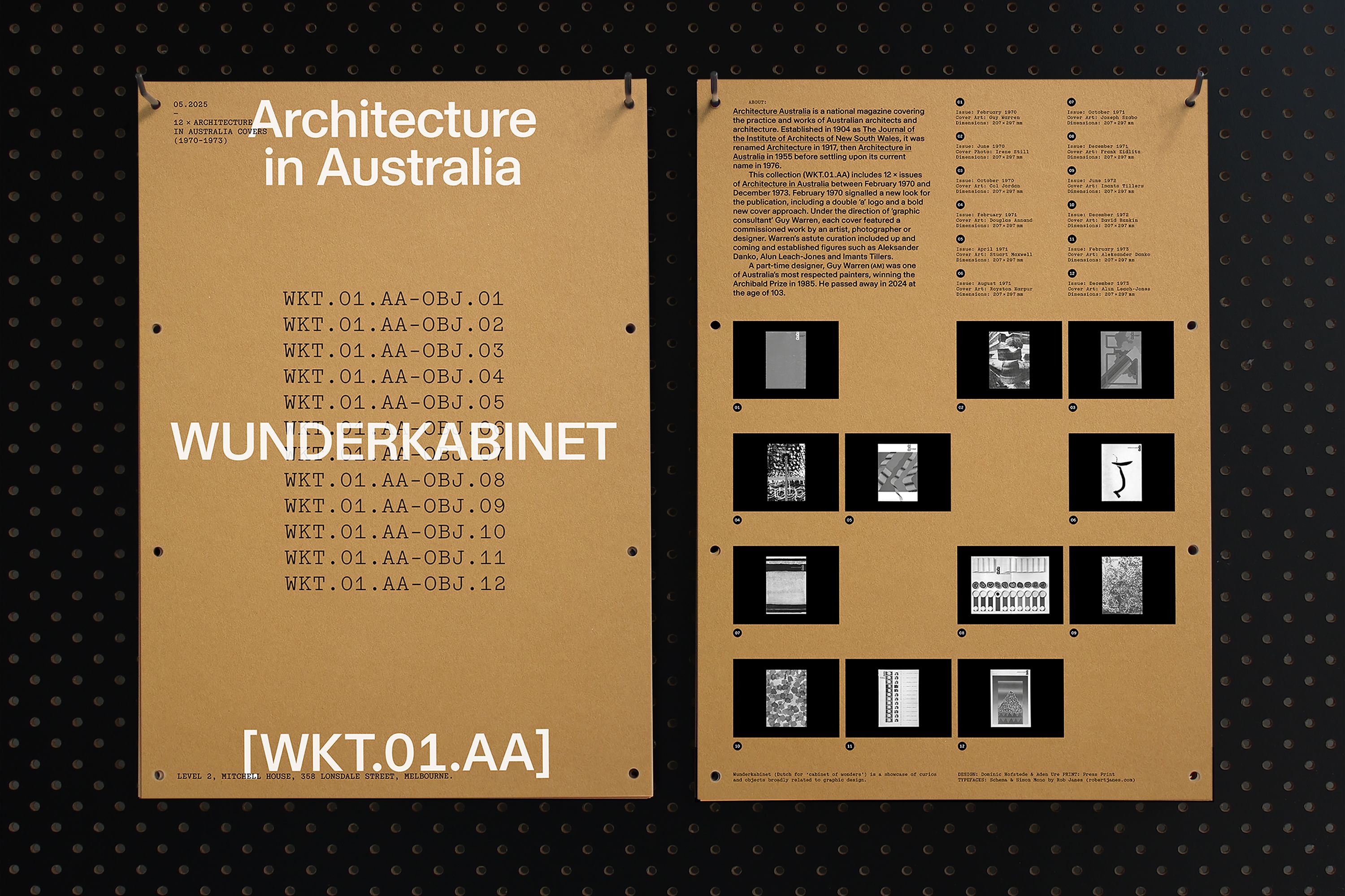 Wunderkabinet roomsheet.