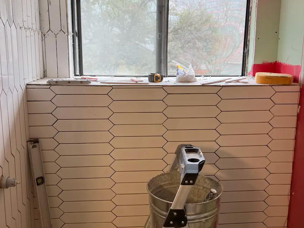 Bathroom under construction