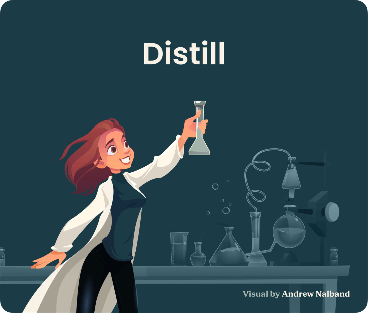 Distill — visual by Andrew Nalband (fortelabs.com)
