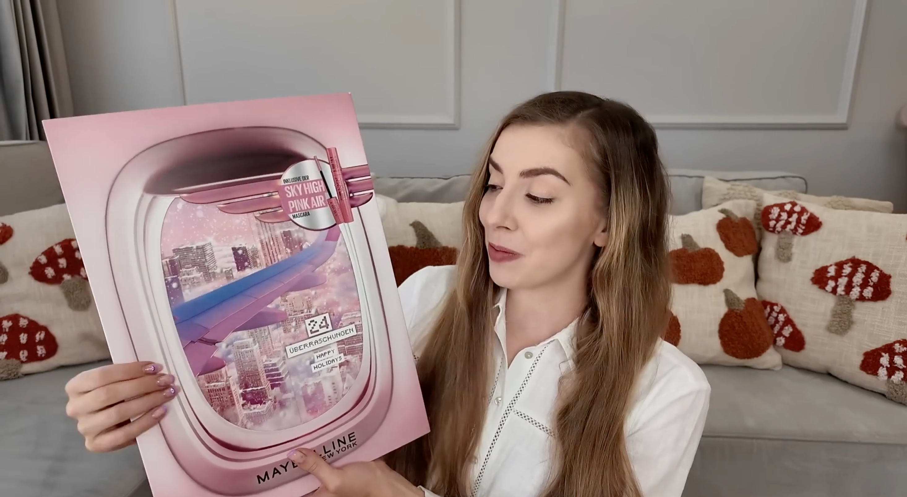 Otwieram Kalendarz adwentowy 2024 z kosmetykami do makijażu MAYBELLINE