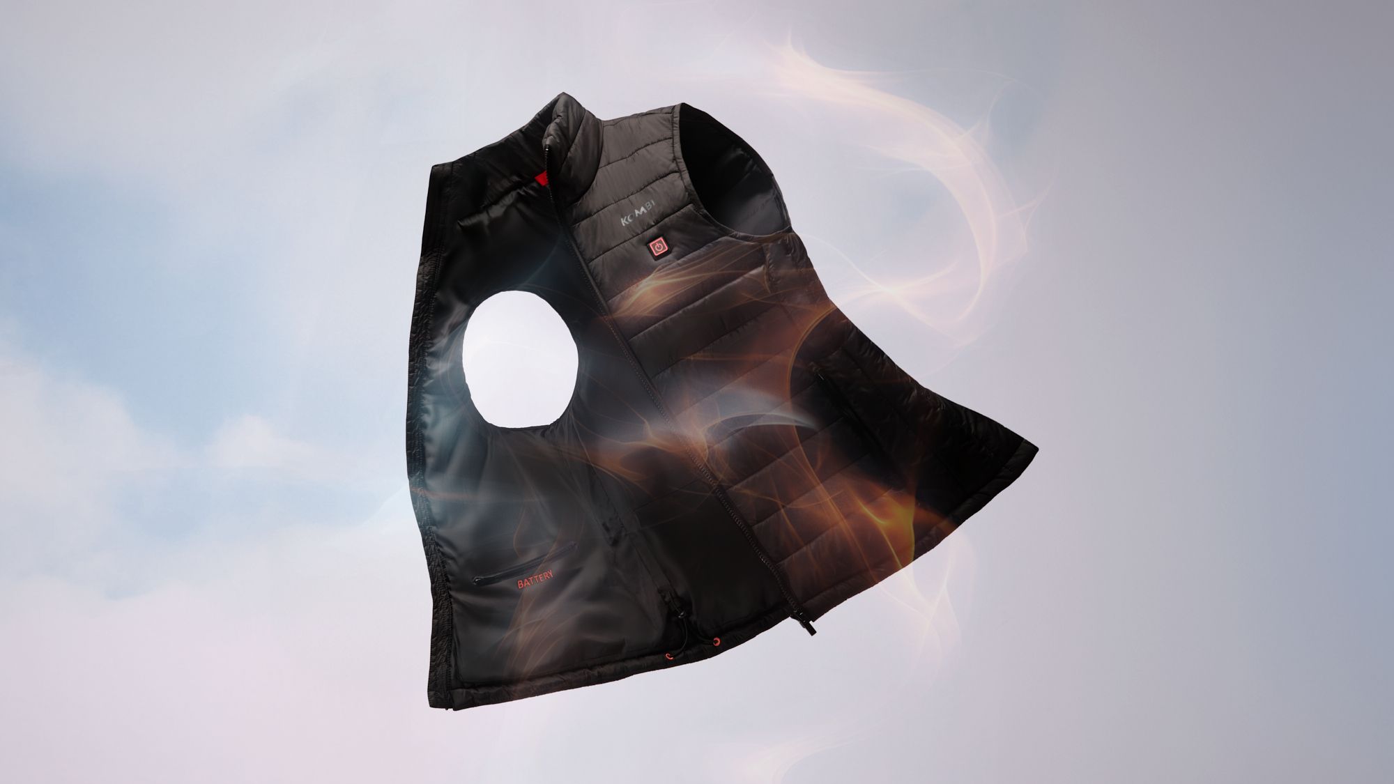 High-tech heated vest for ultimate winter warmth.