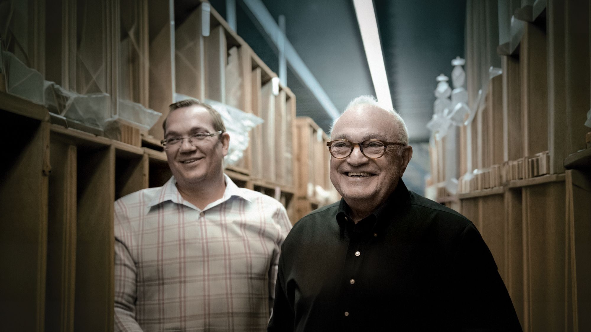Ed & Mark Pascal in Kombi warehouse