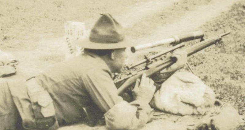 Winchester A5 rifle scope, the commercial sporting optic the Marine Corps took to the Western Front in World War I