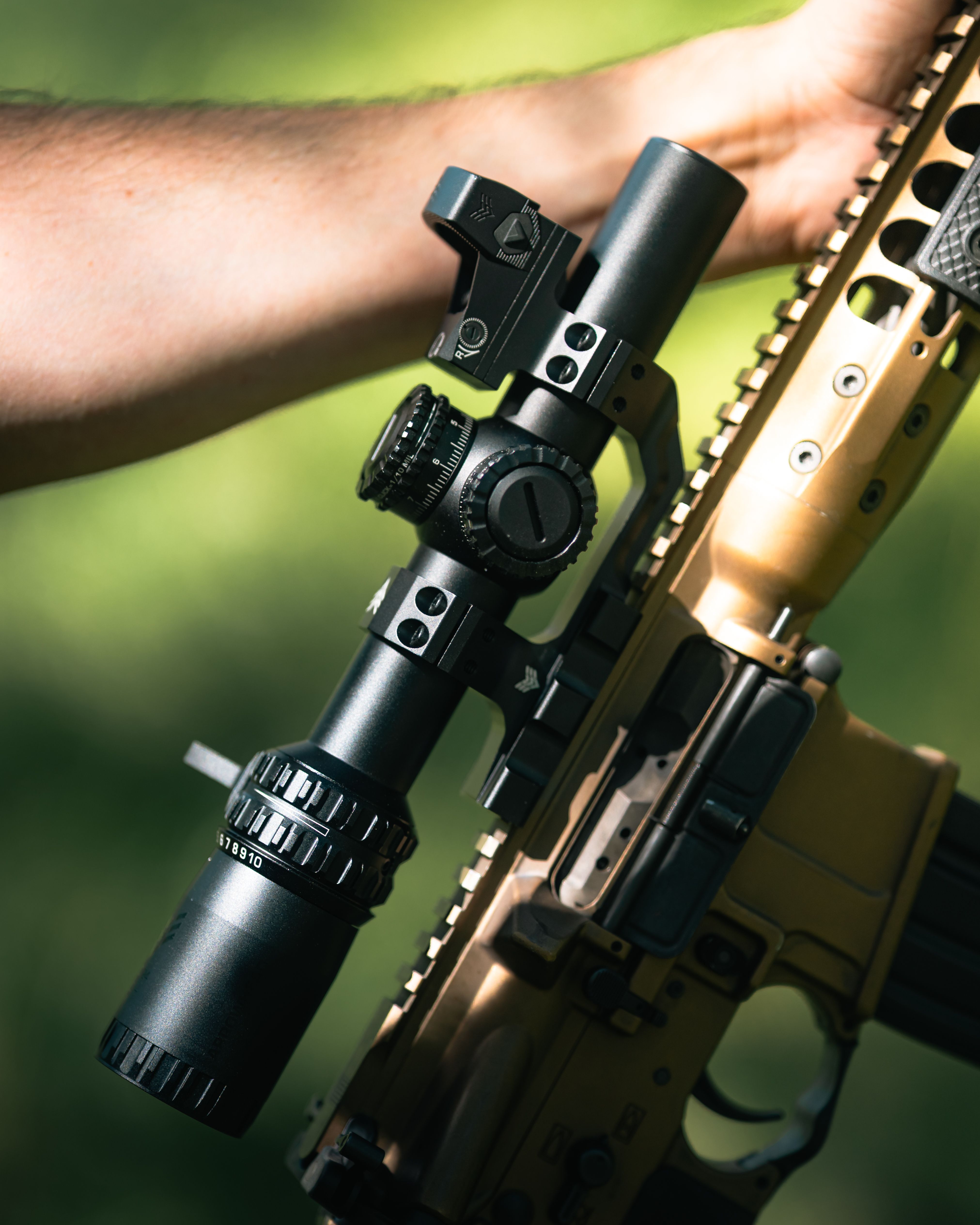 American Warrior Bundle in the field, lifestyle photo