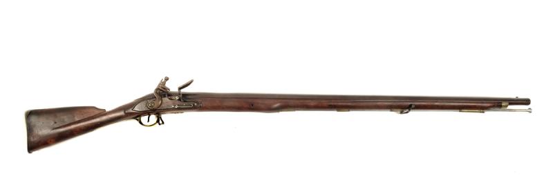 Smoothbore flintlock musket of the Revolutionary War era
