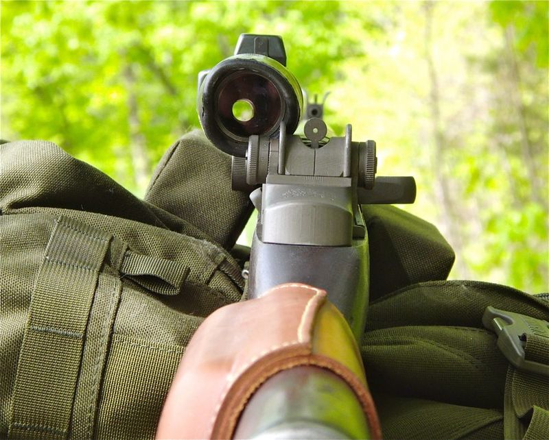 M1D Garand with offset scope mount, the barrel-mounted sniper variant that did not see widespread issue until the Korean War