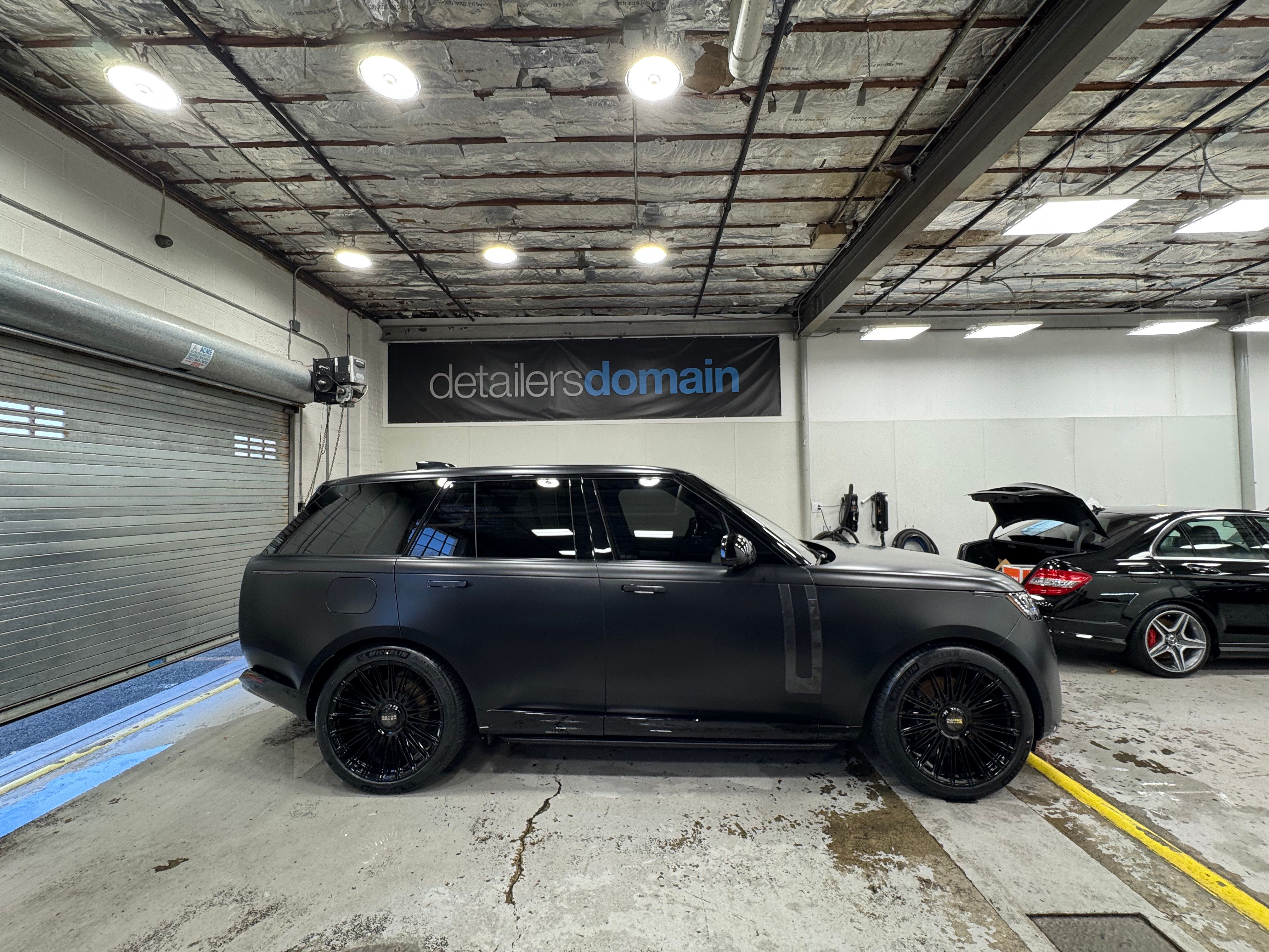 Range Rover (Satin Black) — finished at Detailer's Domain studio, Norwood NJ