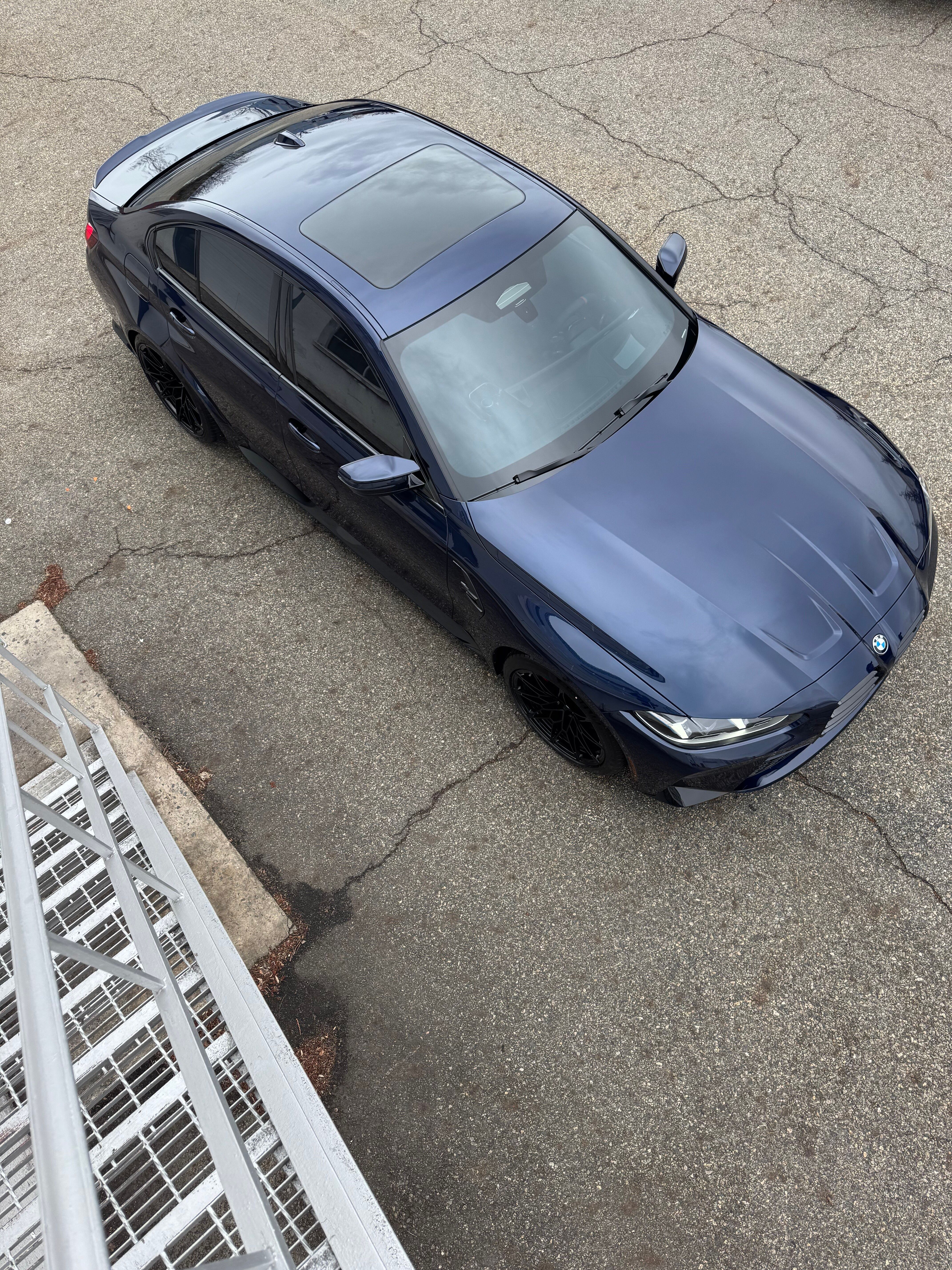 BMW G80 M3 - Aerial — finished at Detailer's Domain studio, Norwood NJ