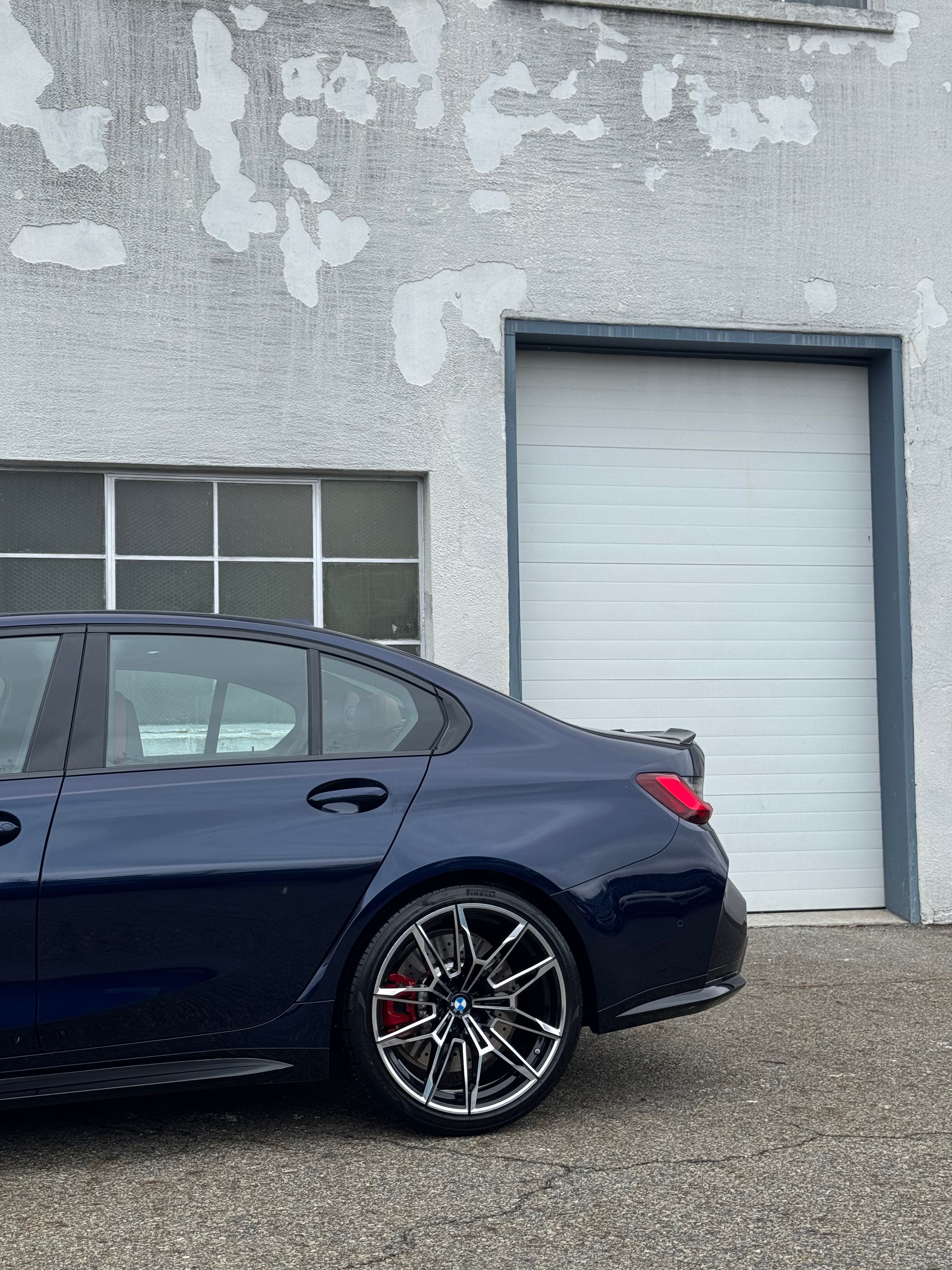 BMW G80 M3 (Tanzanite Blue) — finished at Detailer's Domain studio, Norwood NJ