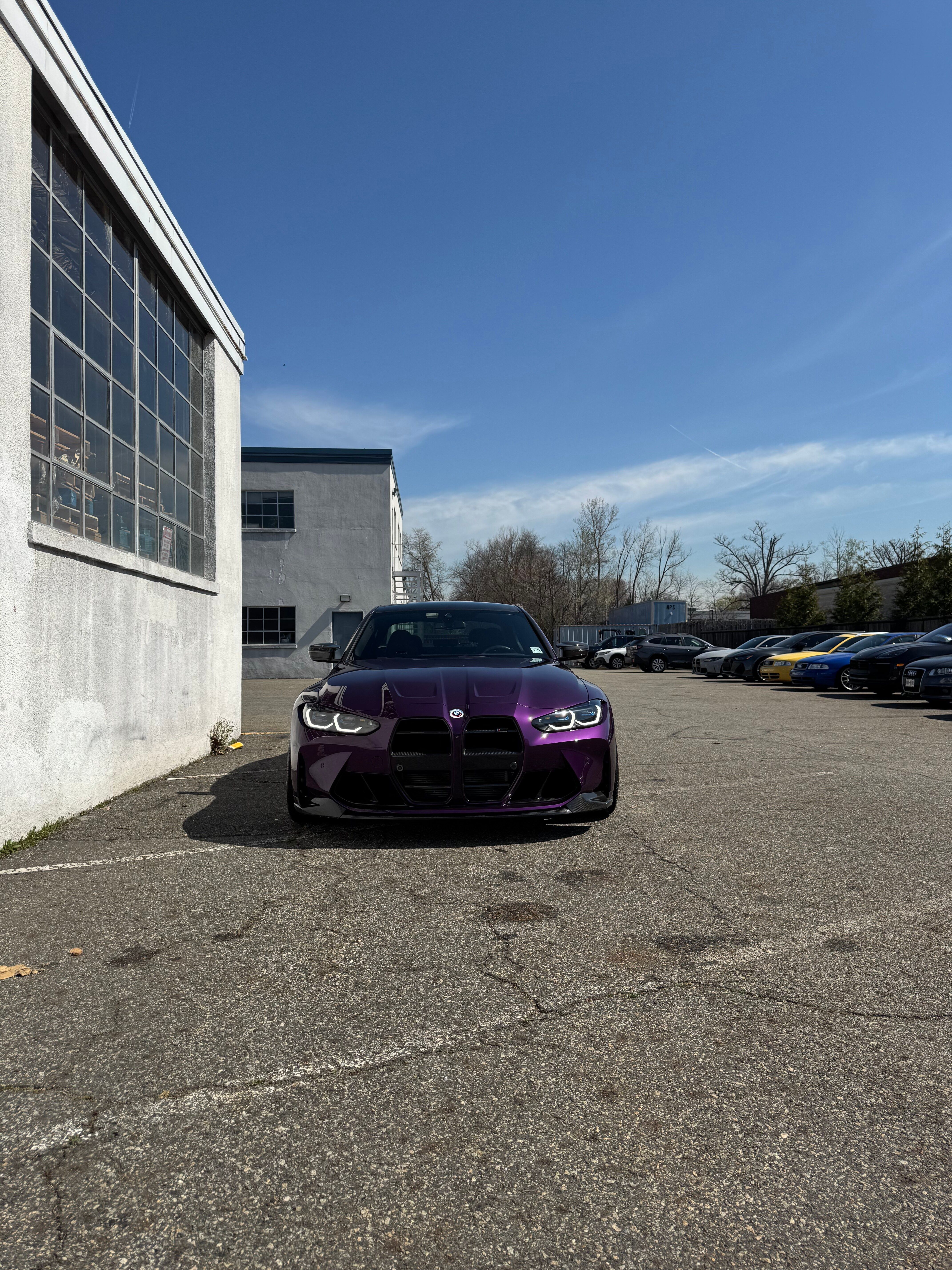 BMW G80 M3 (Daytona Violet) - Front — finished at Detailer's Domain studio, Norwood NJ