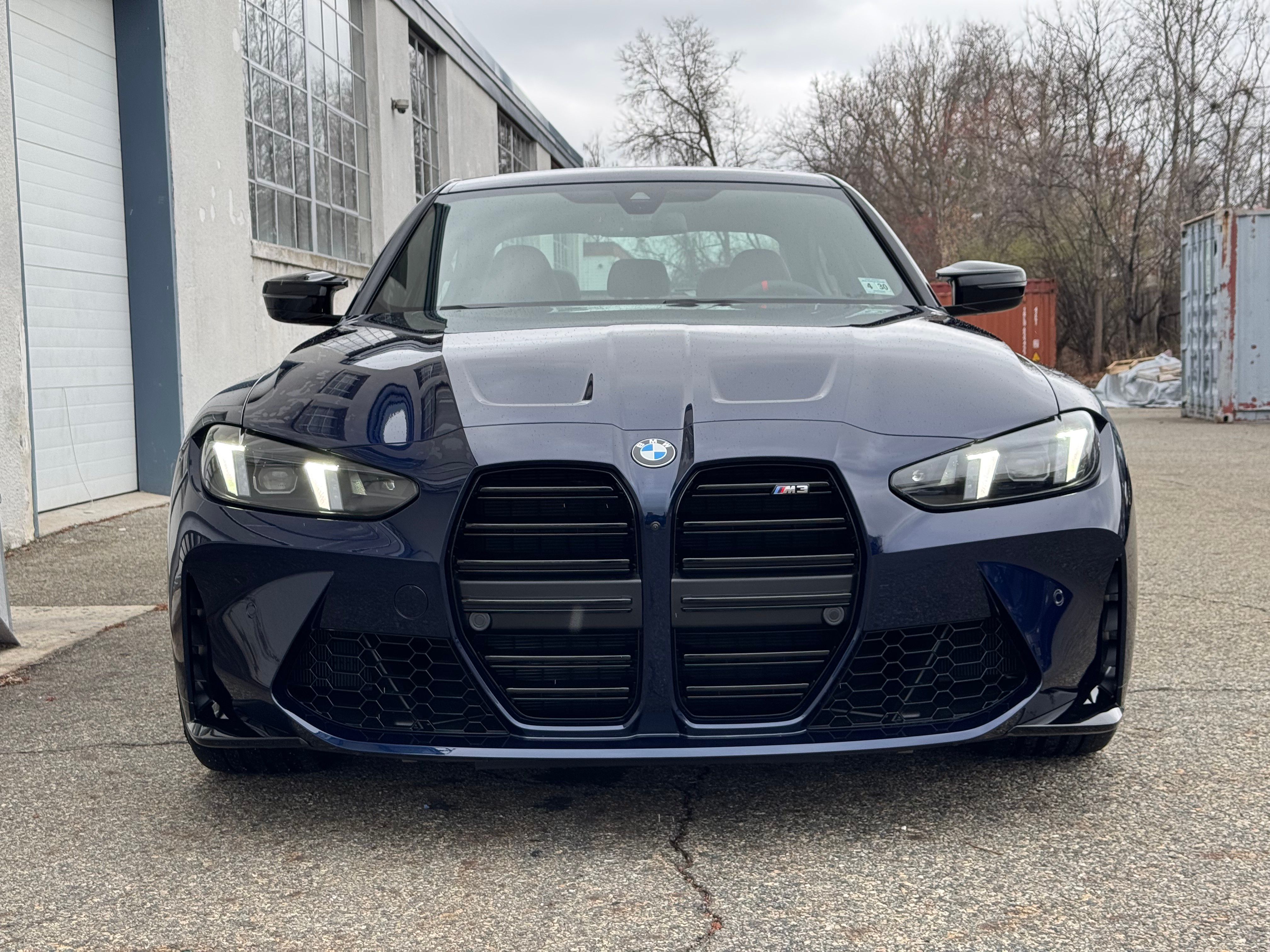 BMW G80 M3 (Tanzanite Blue) - Front — finished at Detailer's Domain studio, Norwood NJ
