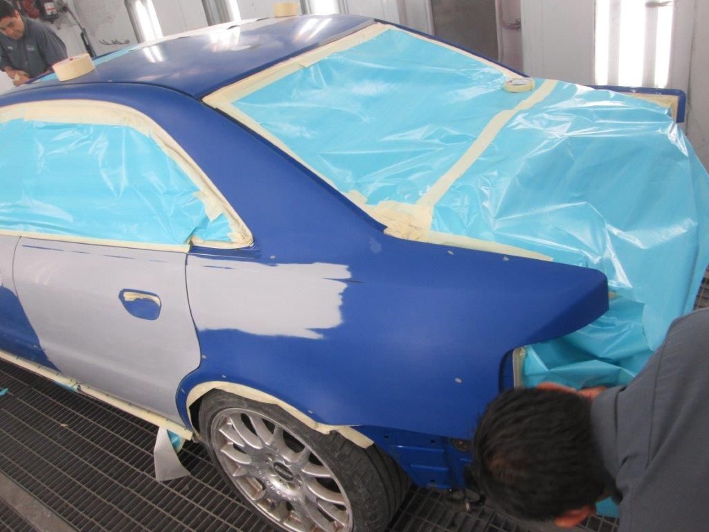 In the paint booth (17)