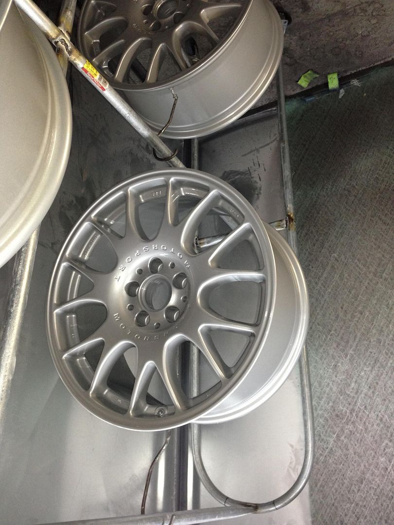 The restored, powder coated set (5)