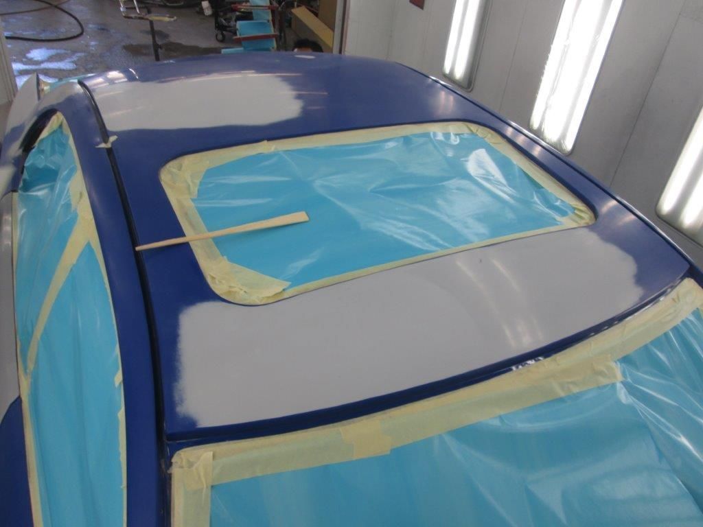 In the paint booth (10)