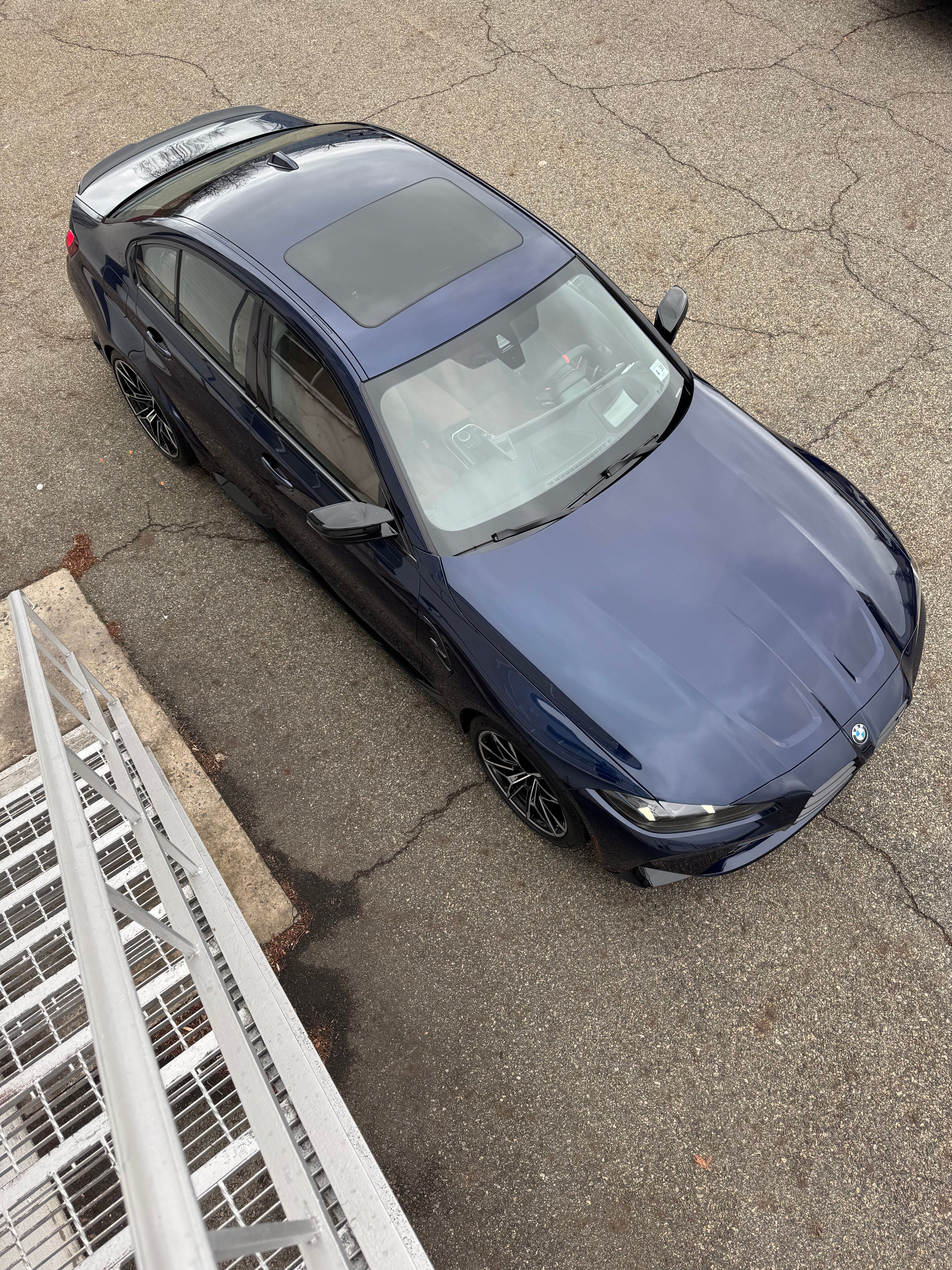 BMW G80 M3 - Aerial — finished at Detailer's Domain studio, Norwood NJ