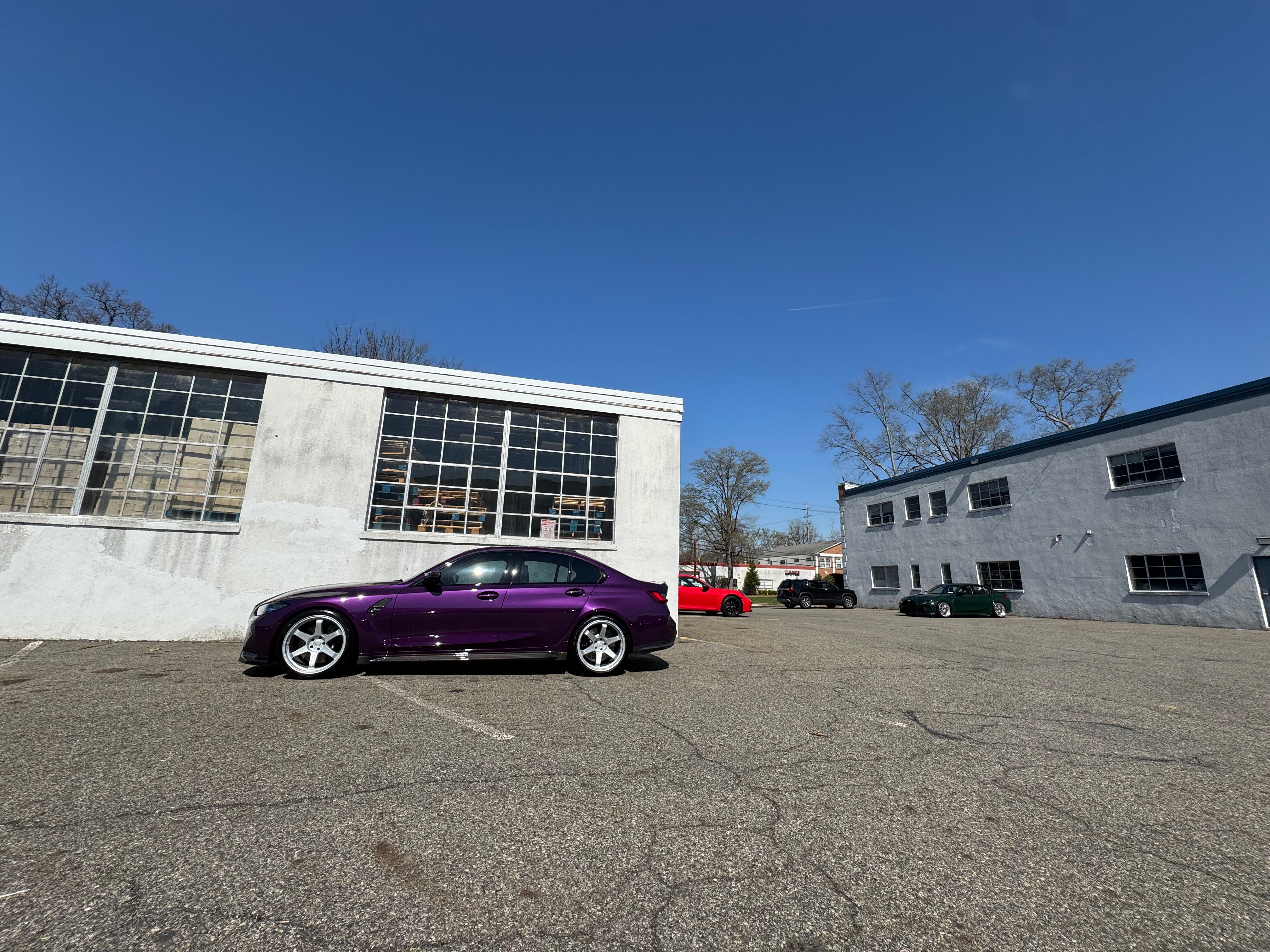 BMW G80 M3 (Daytona Violet) — finished at Detailer's Domain studio, Norwood NJ