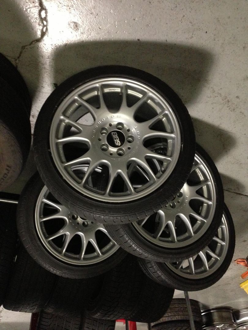 The restored, powder coated set (6)