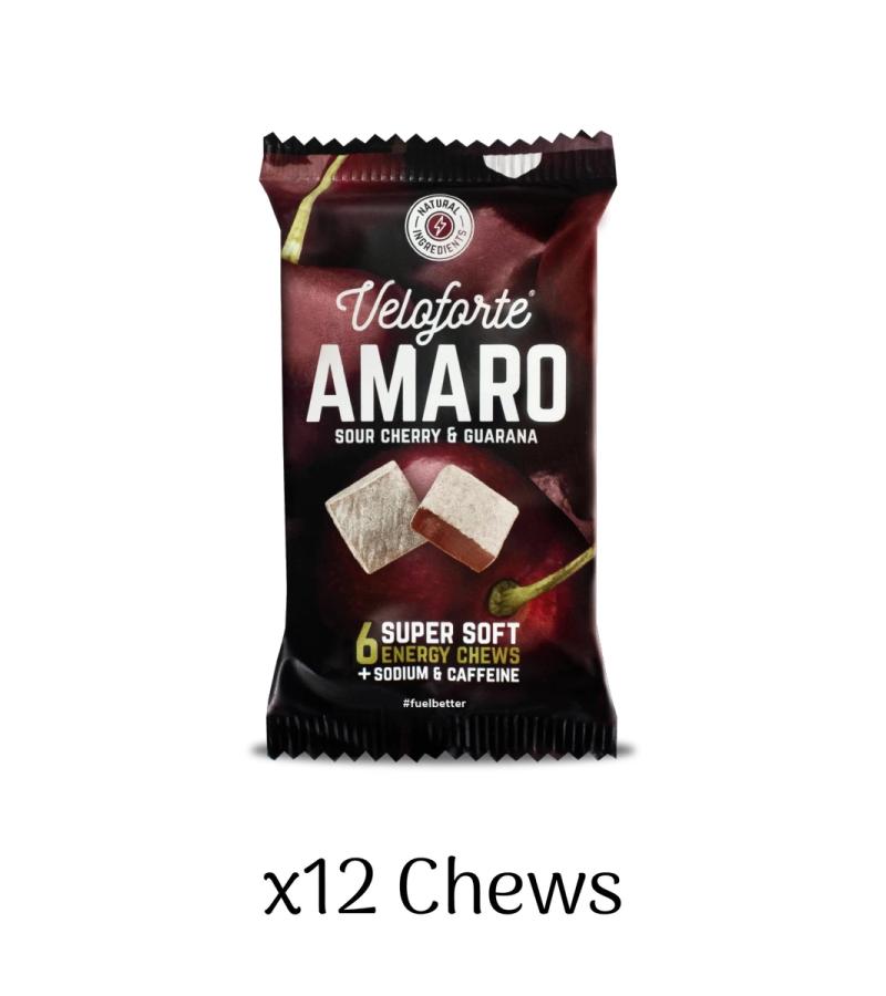 Amaro Cubos Energy Chews with Caffeine Box of 12