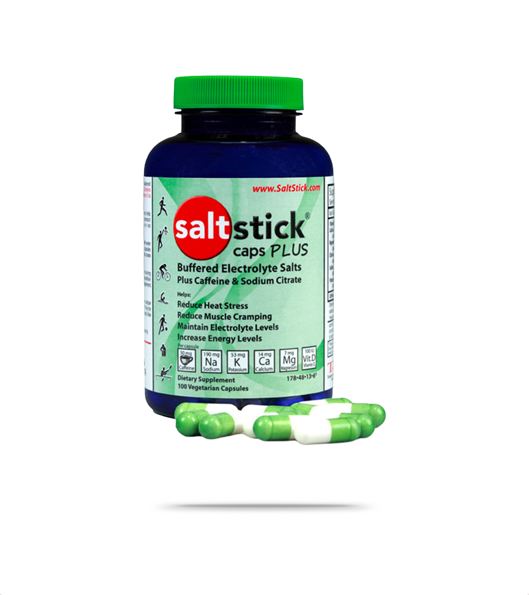 100 Electrolyte Plus Caffeinated Capsules