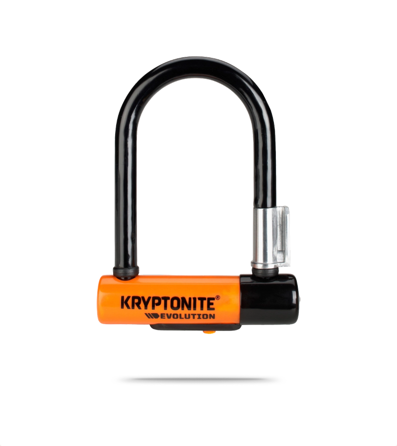 Kryptonite Evolution Mini-5 Lock With Flexframe U Bracket Sold Secure Gold