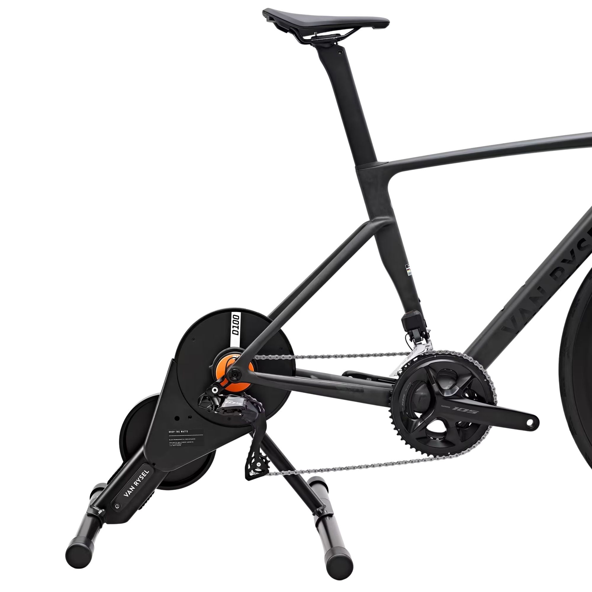 D100 Smart Indoor Cycling Turbo Trainer with Zwift Cog and Click