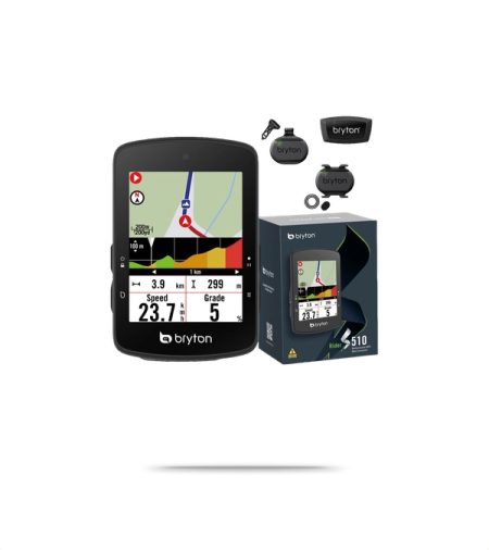 Rider S510 GPS Cycling Computer + Sensor Bundle