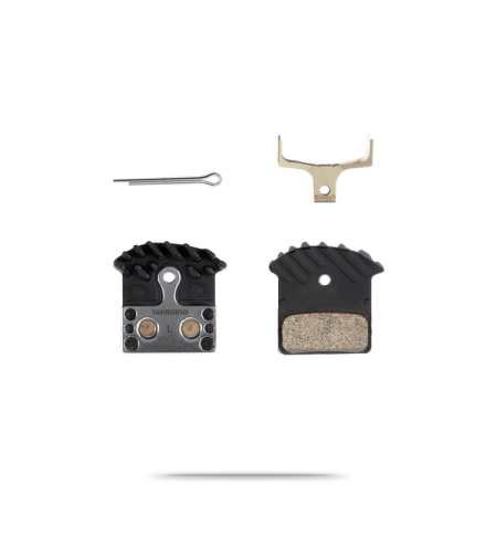 J04C Metal (Sintered) Brake Pad and Spring with Cooling Fins