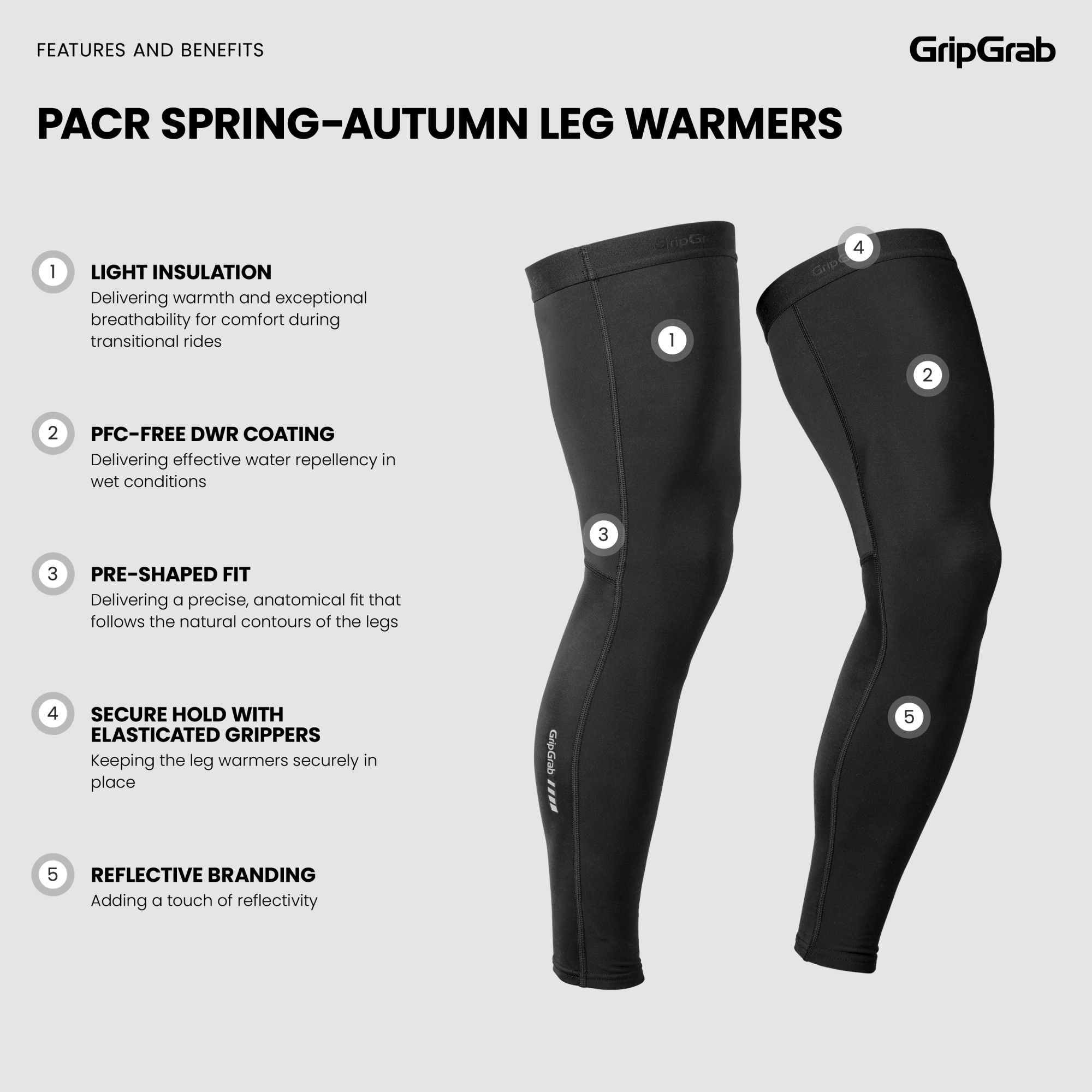 PACR Spring-Autumn Cycling Leg Warmers