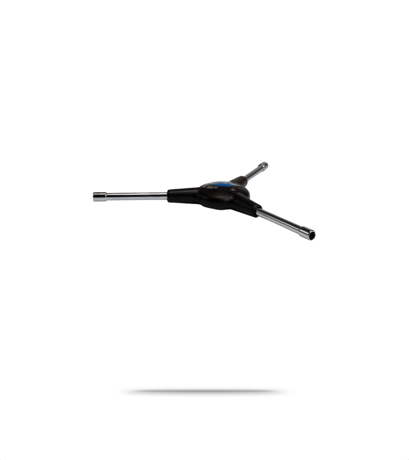 Square Drive/5mm/5.5mm 3-Way Internal Nipple Wrench