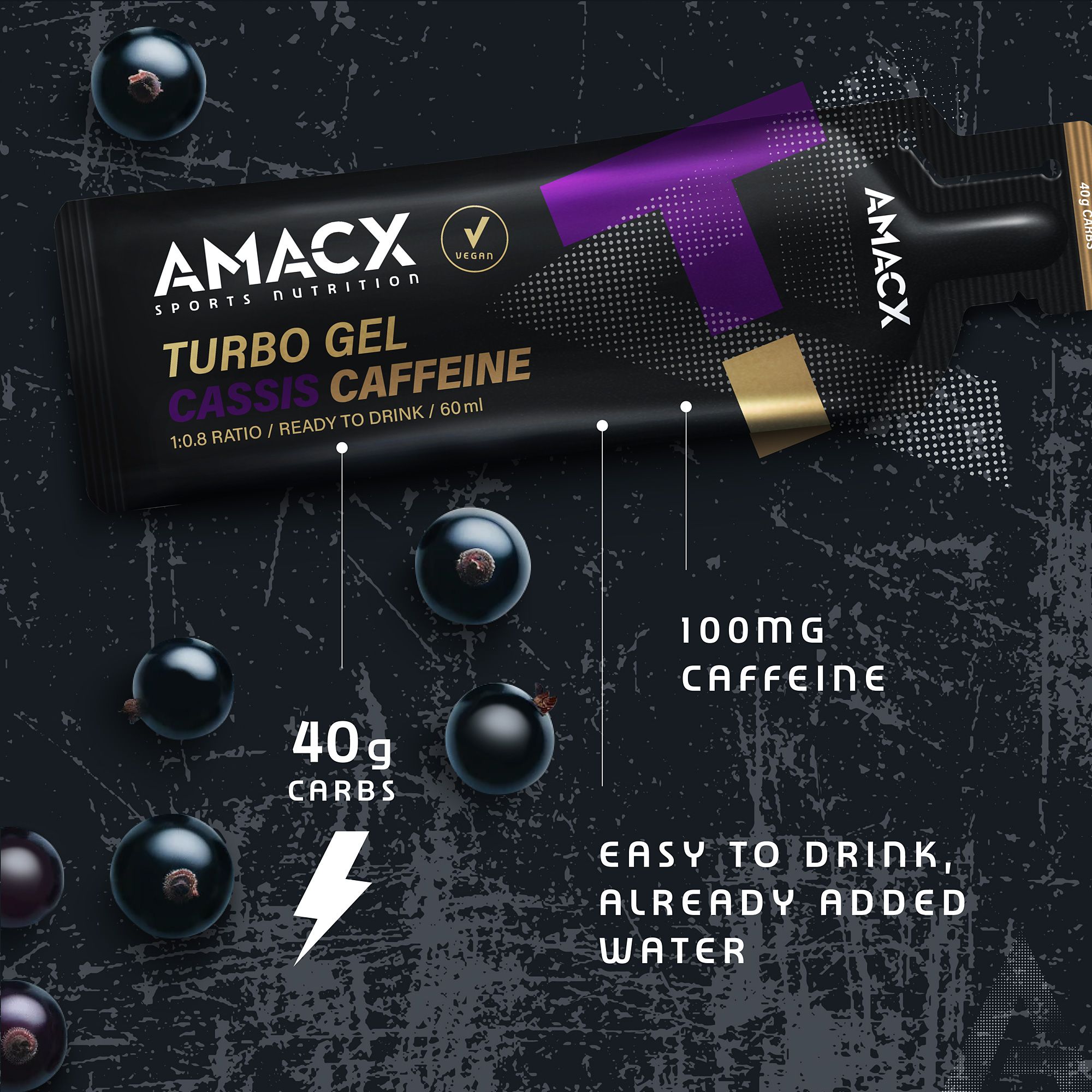 Turbo 1:0.8 Energy Gel (with caffeine)