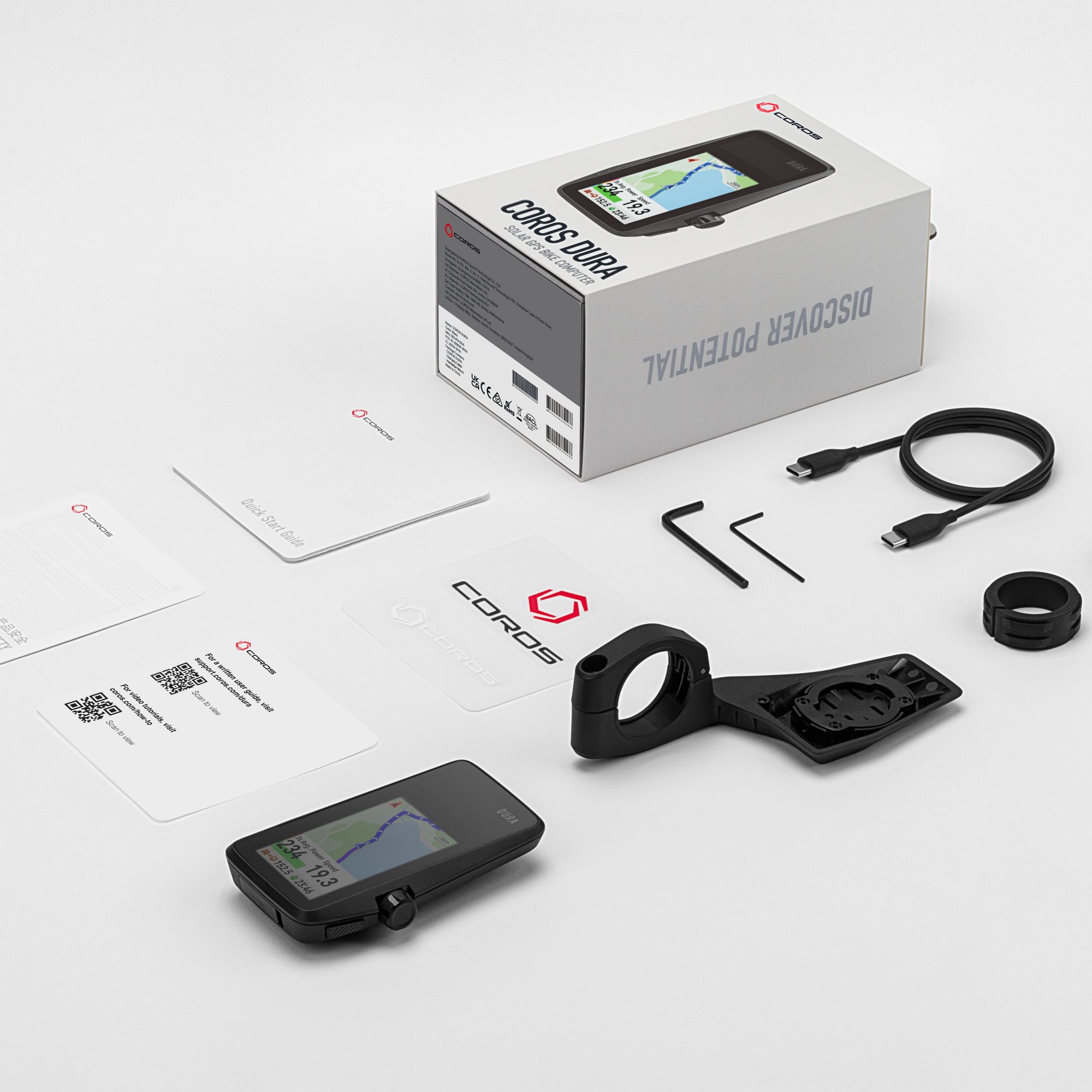 Dura Solar GPS Bike Computer With Handlebar Mount
