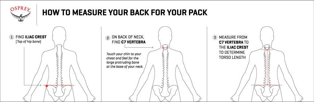 OSPREY WOMENS BACKPACK Size Guide