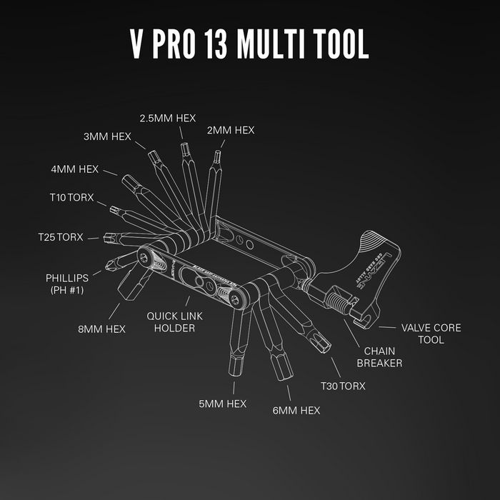 V-Pro Bike Repair Multi Tool 13