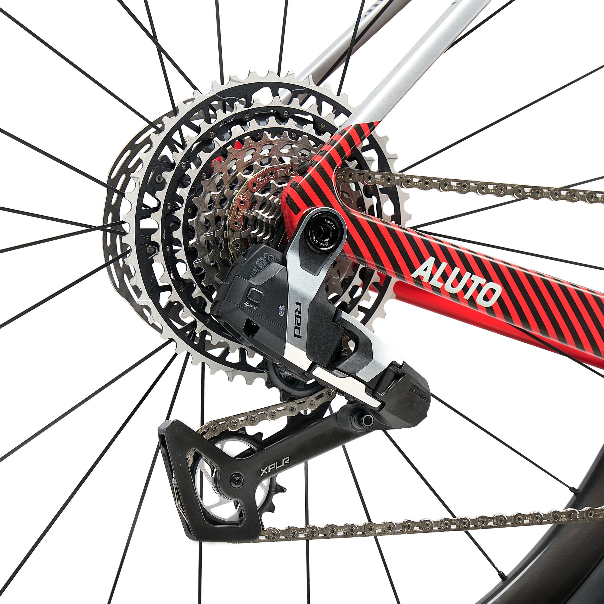 ALUTO Red XPLR AXS 1X Gravel Bike