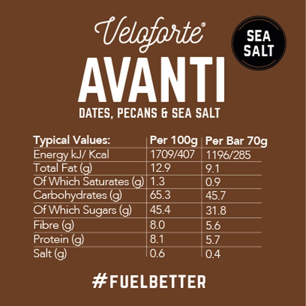 Avanti Natural Energy Bar with Sea Salt 70g