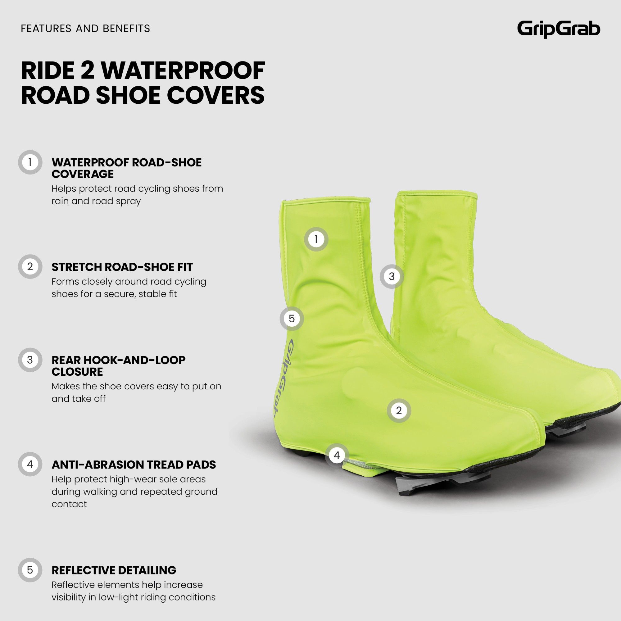 RIDE 2 Waterproof Road Shoe Covers