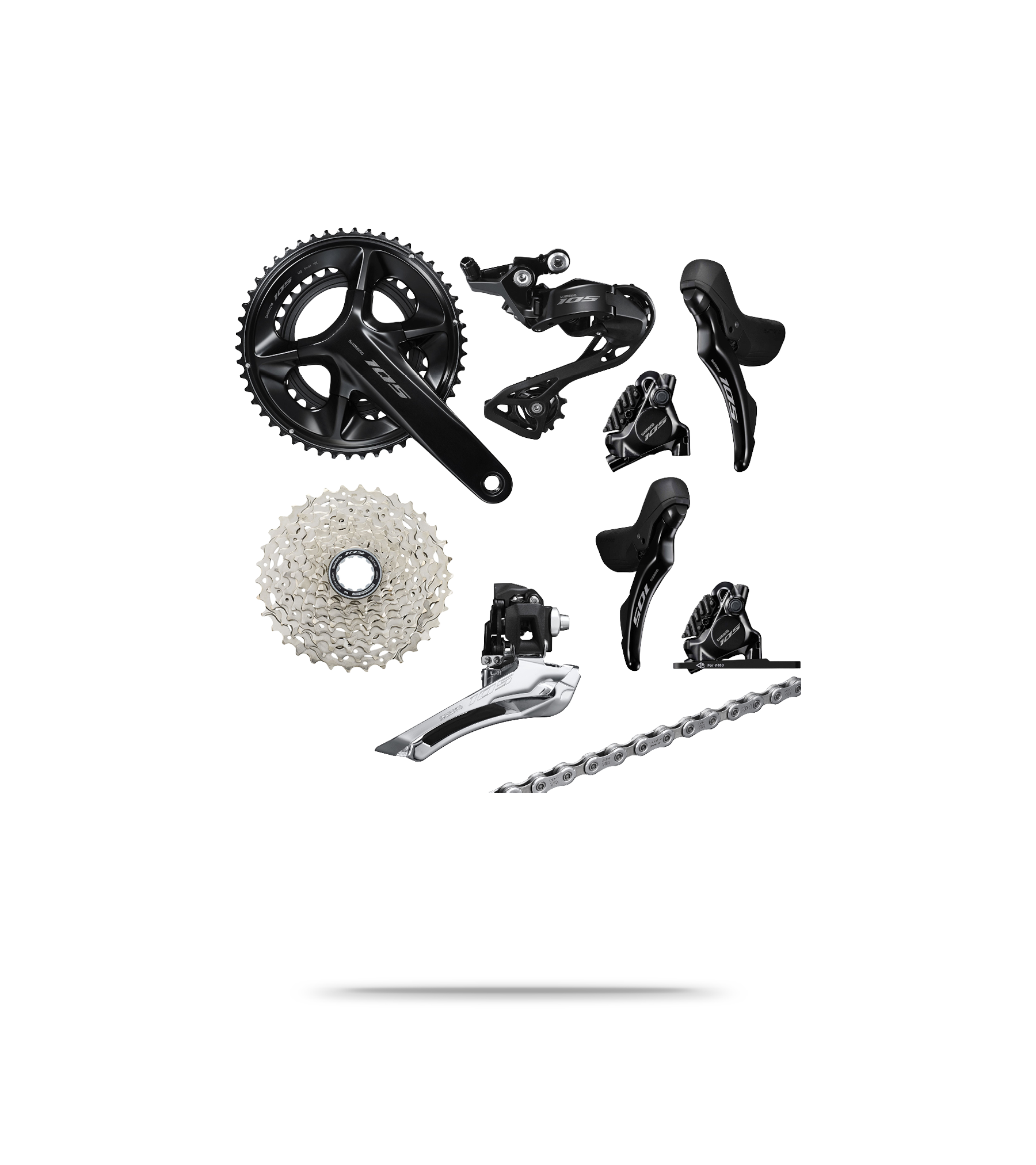 105 R7100 12-Speed Mechanical Disc Bike Groupset
