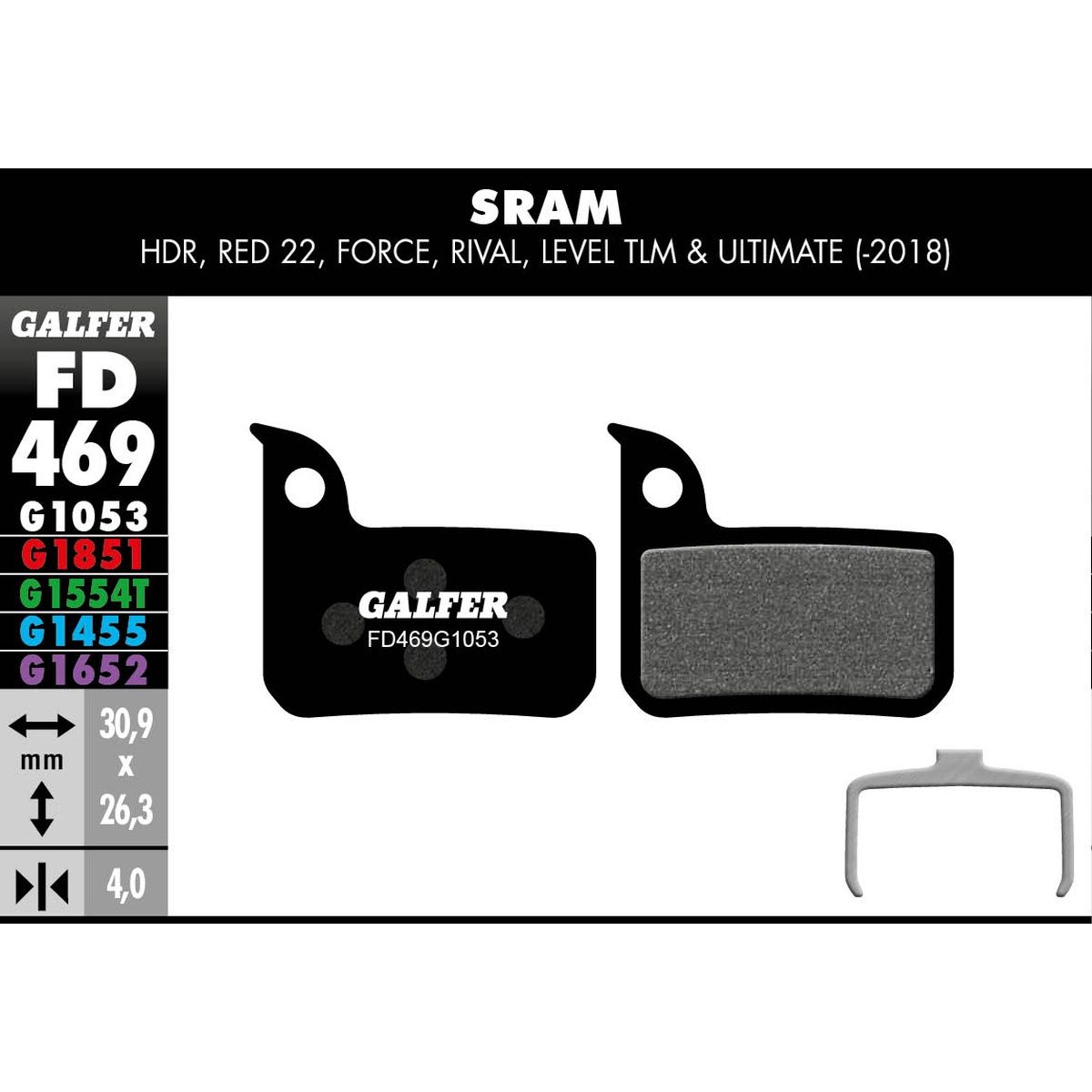 Pro Disc Brake Pads - SRAM Red/Force/Rival/Level