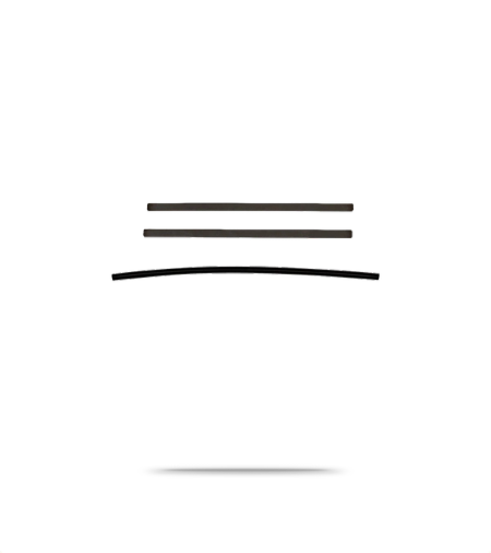 Metal straps for QLS mounting set
