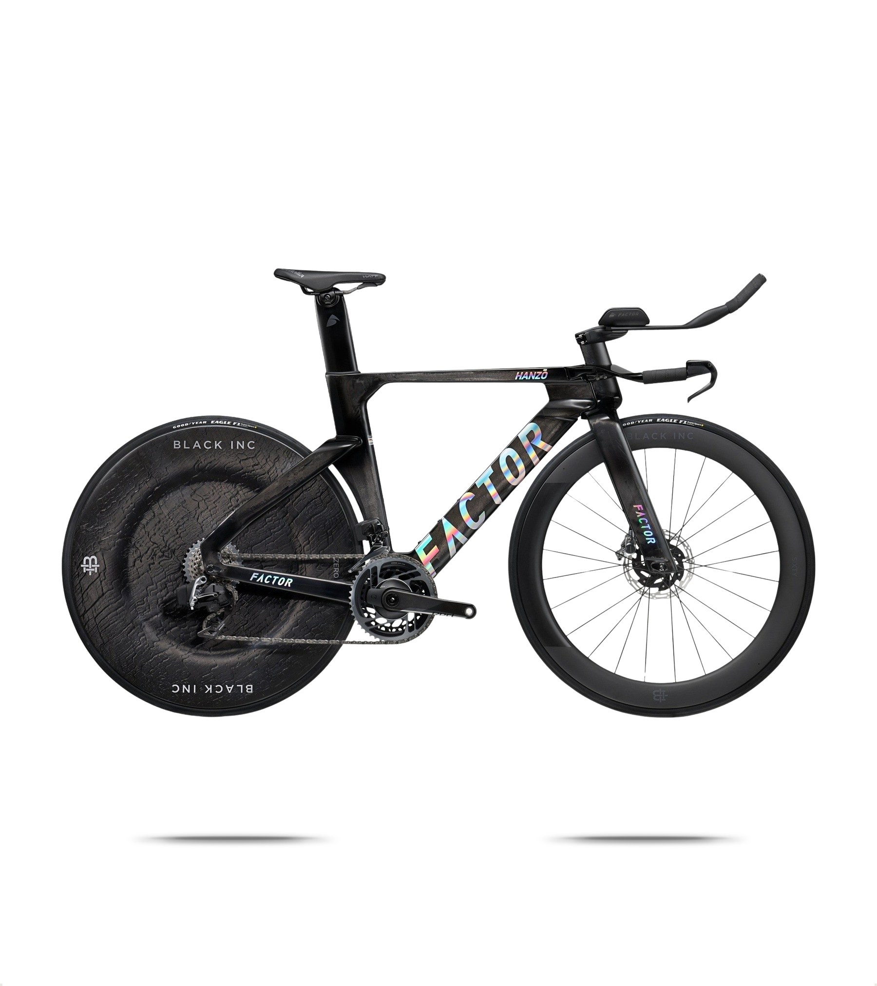 HANZO Red AXS Black Inc Zero/Three TT/Triathlon Bike